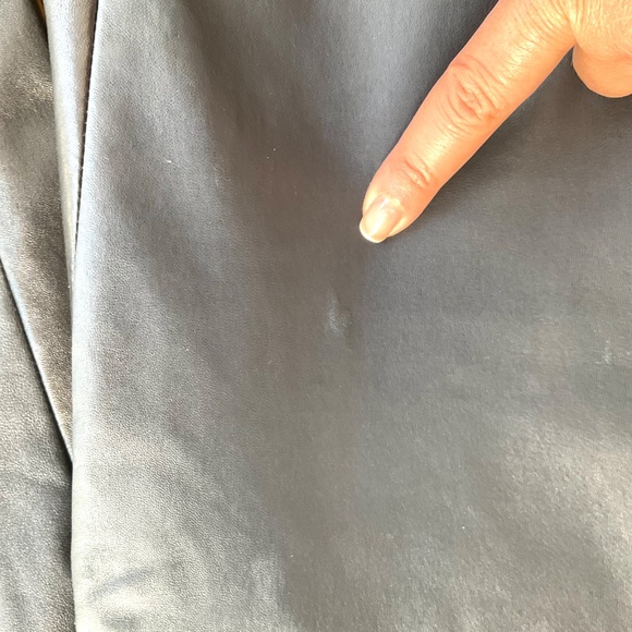 Fendi straight leg Black & Blue leather pants - Picture 4 of 9